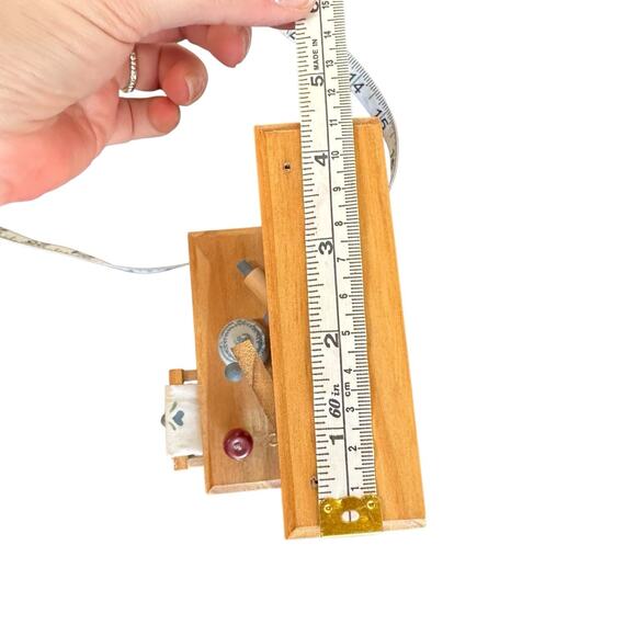 Vintage Dollhouse Miniature Furniture Lot Kitchen Hutch And Baby Changing Table - Picture 12 of 15